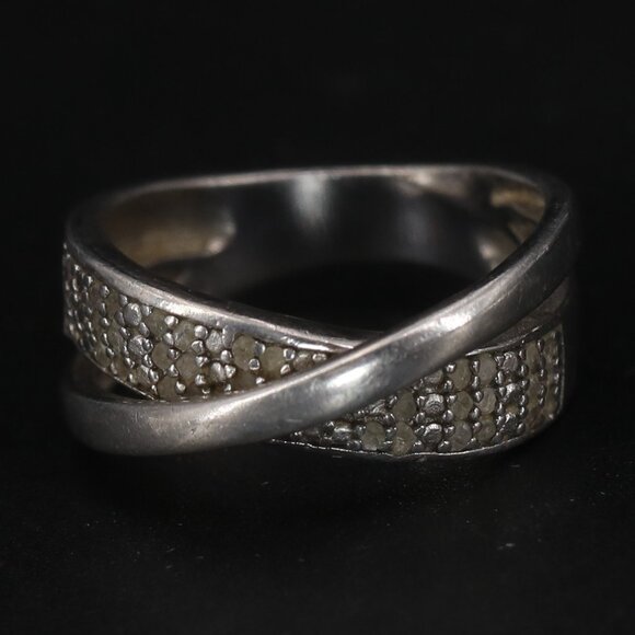 Real Diamond Ring 1 ct Deborah Boskin Jewelry DBJ 925 Sterling Solid Silver - Picture 1 of 8